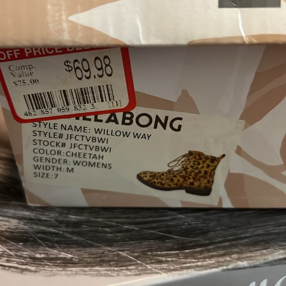 Cheetah color combat boots - Picture 5 of 5